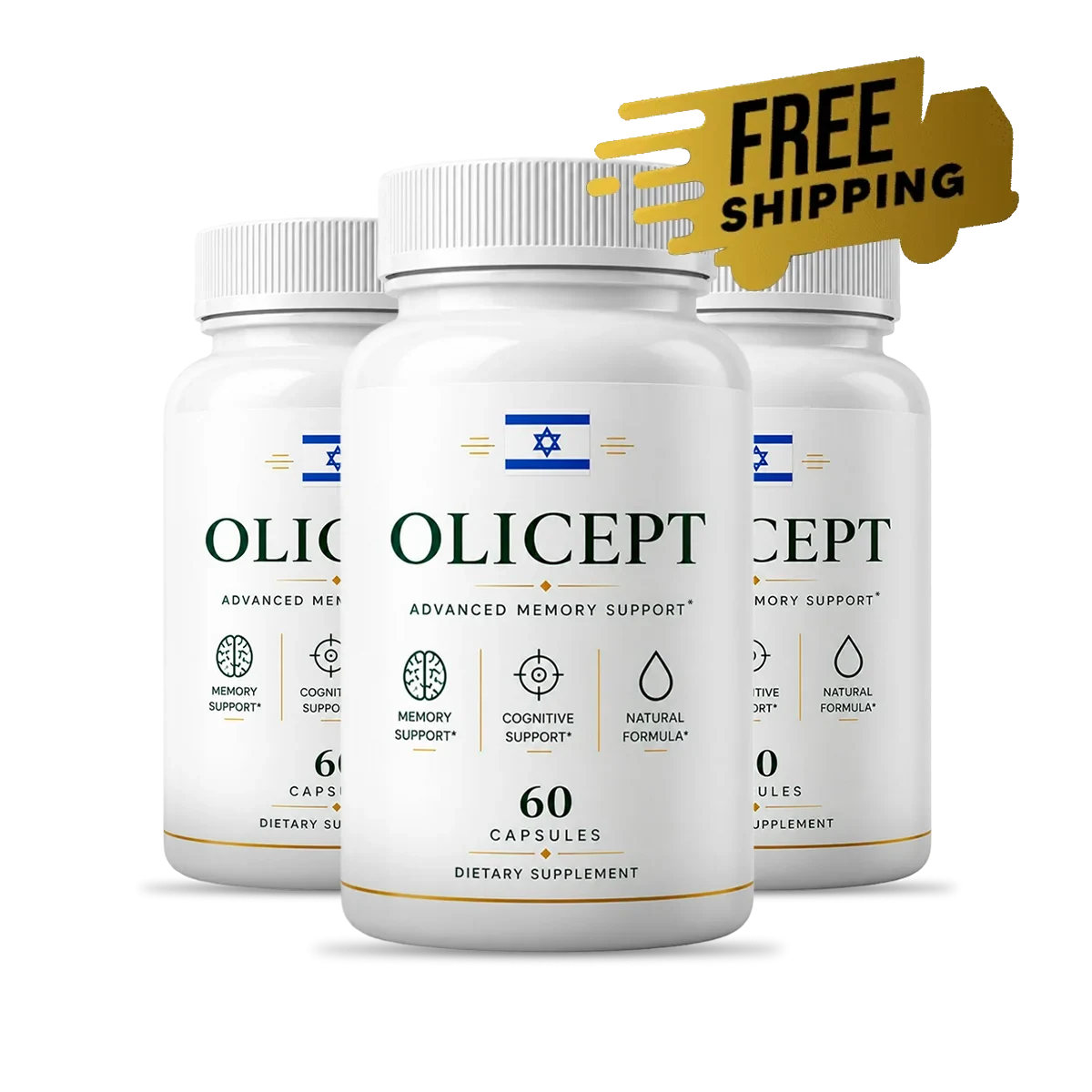Olicept Advanced Memory Support capsules, three bottle bundle